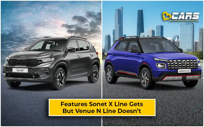 Features Kia Sonet X Line Gets Over Hyundai Venue N Line