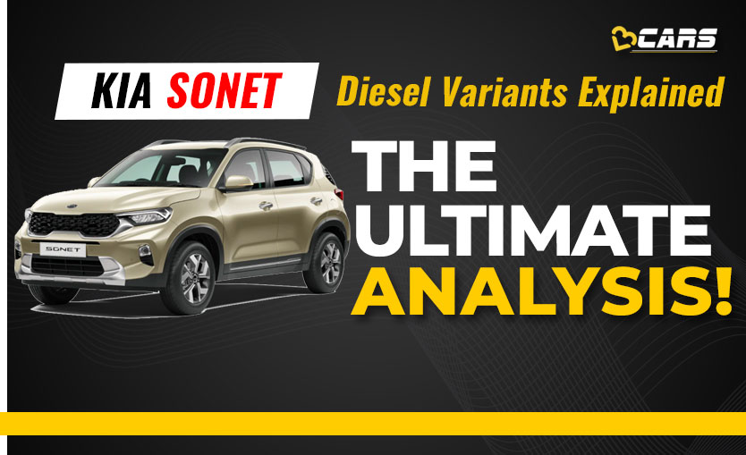 Kia Sonet Diesel Variants Explained | HTE, HTK, HTK+, HTX, HTX+, GTX+ | The Ultimate Analysis (1)
