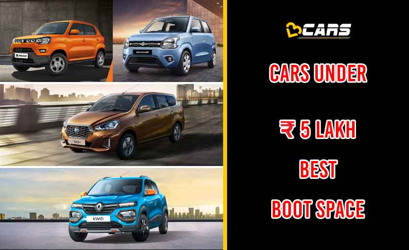 Cars Under Rs. 5 Lakh Best Boot Space