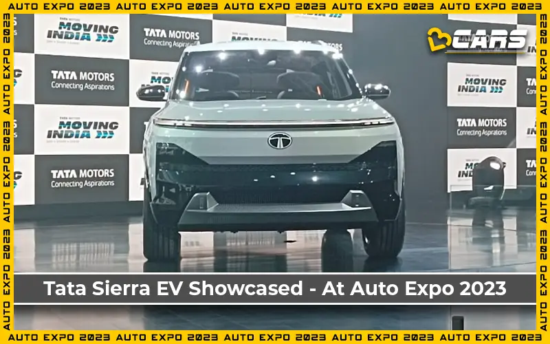 New Tata Sierra EV Showcased At Auto Expo 2023