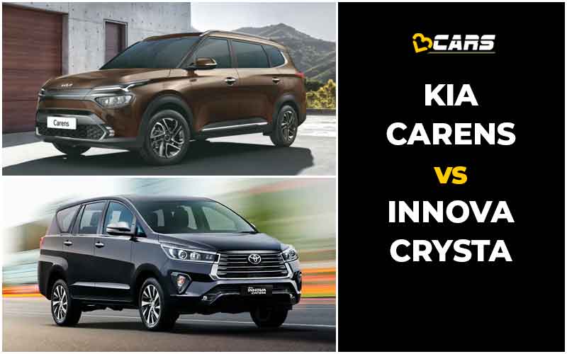 Kia Carens vs Toyota Innova Crysta