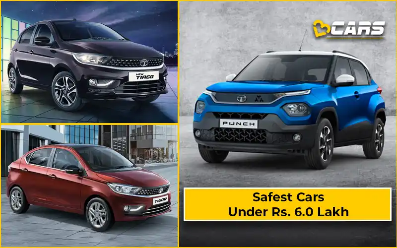 Top Safest Cars Under Rs. 6.0 Lakh