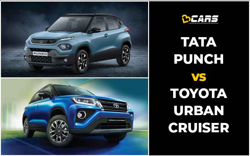 Tata Punch Vs Toyota Urban Cruiser