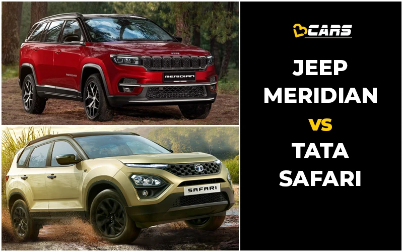 Jeep Meridian vs Tata Safari Comparison - Price, Specs, Dimensions