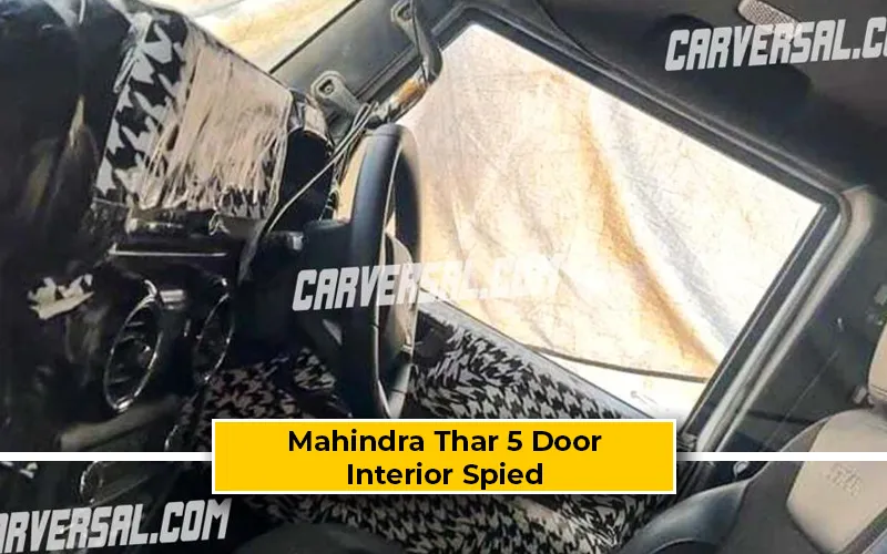 Mahindra Thar 5 Door Interior