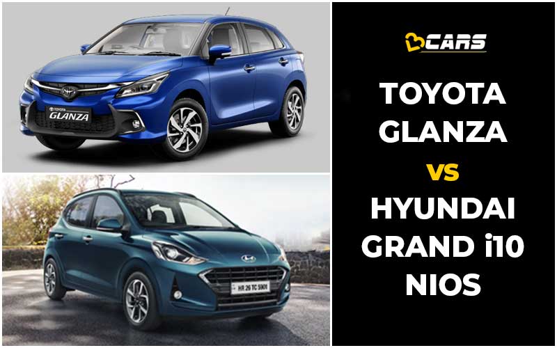 Toyota Glanza Vs Hyundai Grand i10 Nios Price, Specs Comparison